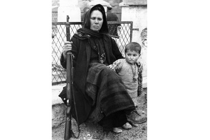 A soldier’s widow and child in Greece c. 1950