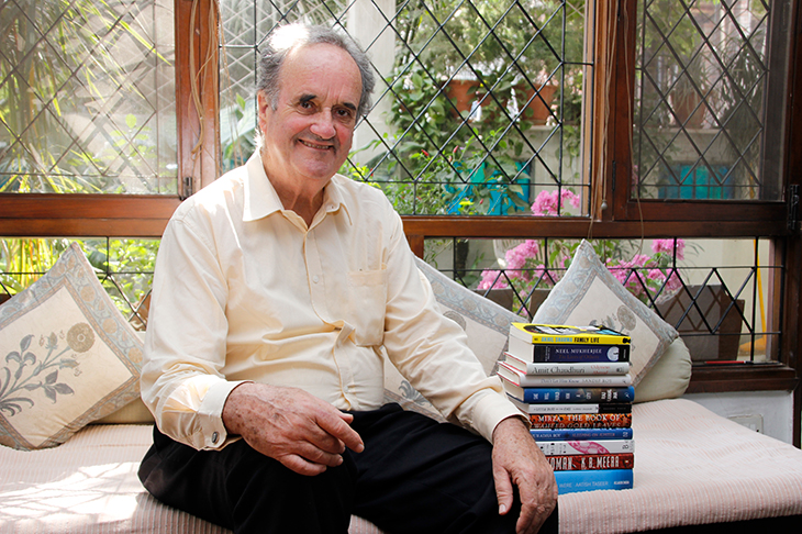 Mark Tully, presenter of Something Understood, in New Delhi in 2015. Image: Shivam Saxena/ Hindustan Times/ Getty Images