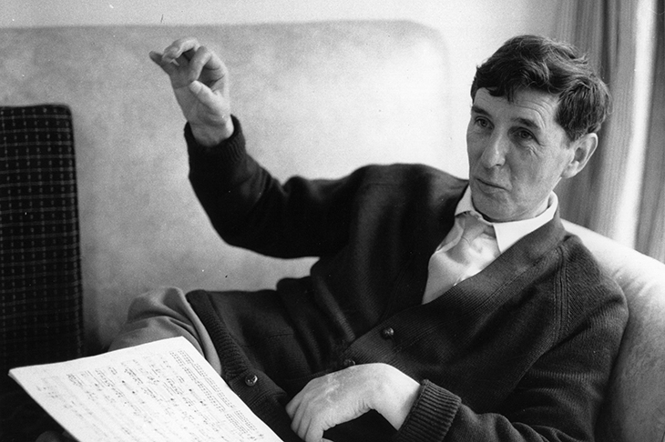 The composer sir Michael Tippett. Credit: Erich Auerbach/ Stringer