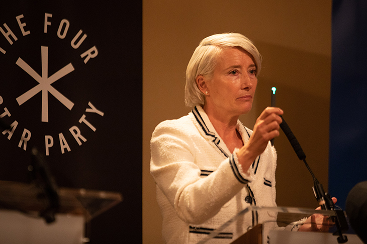 Emma Thompson as Vivienne Rook in Russell T. Davies’s Years and Years. Credit: BBC/Red Productions/Guy Farrow