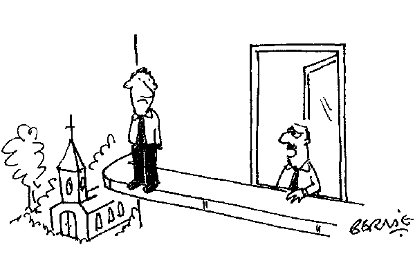 ‘What have I told you about personal business on company time?’