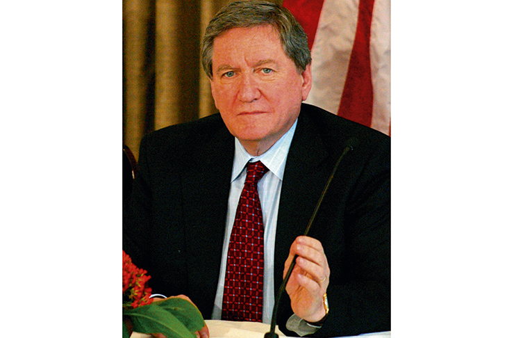 Richard Holbrooke as US special envoy for Afghanistan and Pakistan in New Delhi, April 2009, a year before his death