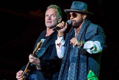 The odd couple: Sting and Shaggy on tour in 2018. Photo: Zoltan Balogh / EPA-EFE / Shutterstock