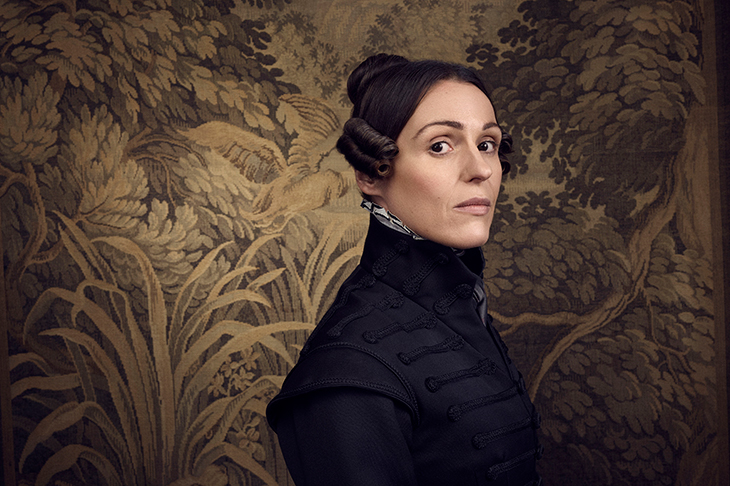 Lusty, roistering Suranne Jones as Anne Lister in Gentleman Jack. Image: BBC / Lookout Point / Jay Brooks