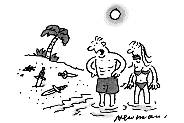 ‘Oh no — this isn’t Love Island, it’s Gove Island…’