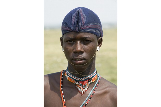A warrior from the Samburu tribe following his rite of passage