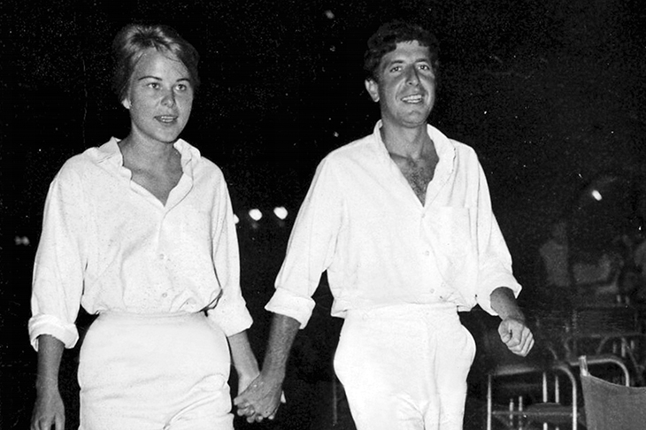 Young love: Ihlen and Cohen in the 1960s