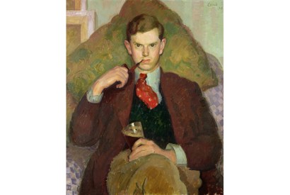 Evelyn Waugh sat for Henry Lamb in his Poole studio in 1928. We went to the pub where Waugh wrote Decline and Fall – interesting!