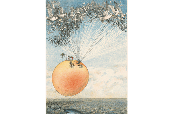 Lines of beauty: Nancy Ekholm Burkert’s illustration for James and the Giant Peach