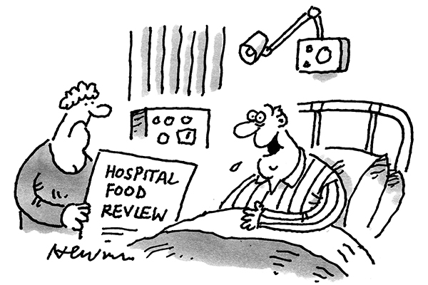 ‘I can’t wait to try Prue Leith’s barium meal.’