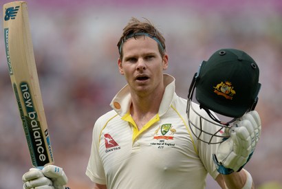Steve Smith during the first Test Match between England and Australia last week (Getty)
