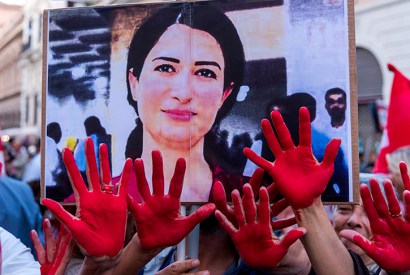 Kurdish politician Hervin Khalaf, who was apparently pulled from her car and executed last week by Turkish-backed paramilitaries [Photo: Getty]