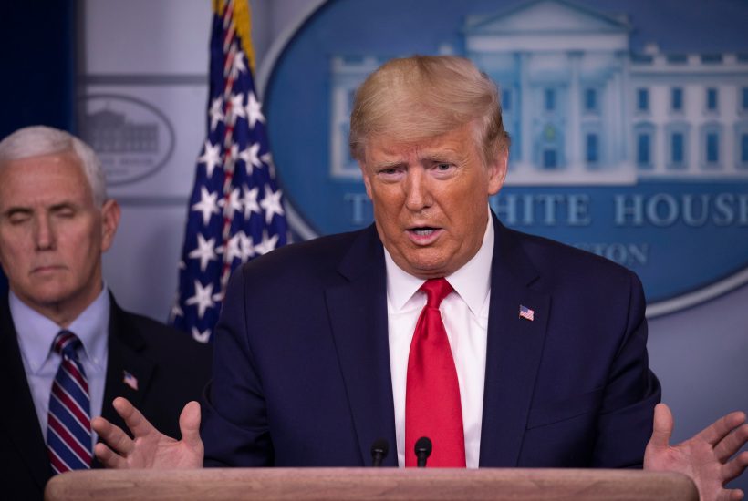 Trump chloroquine fish tank