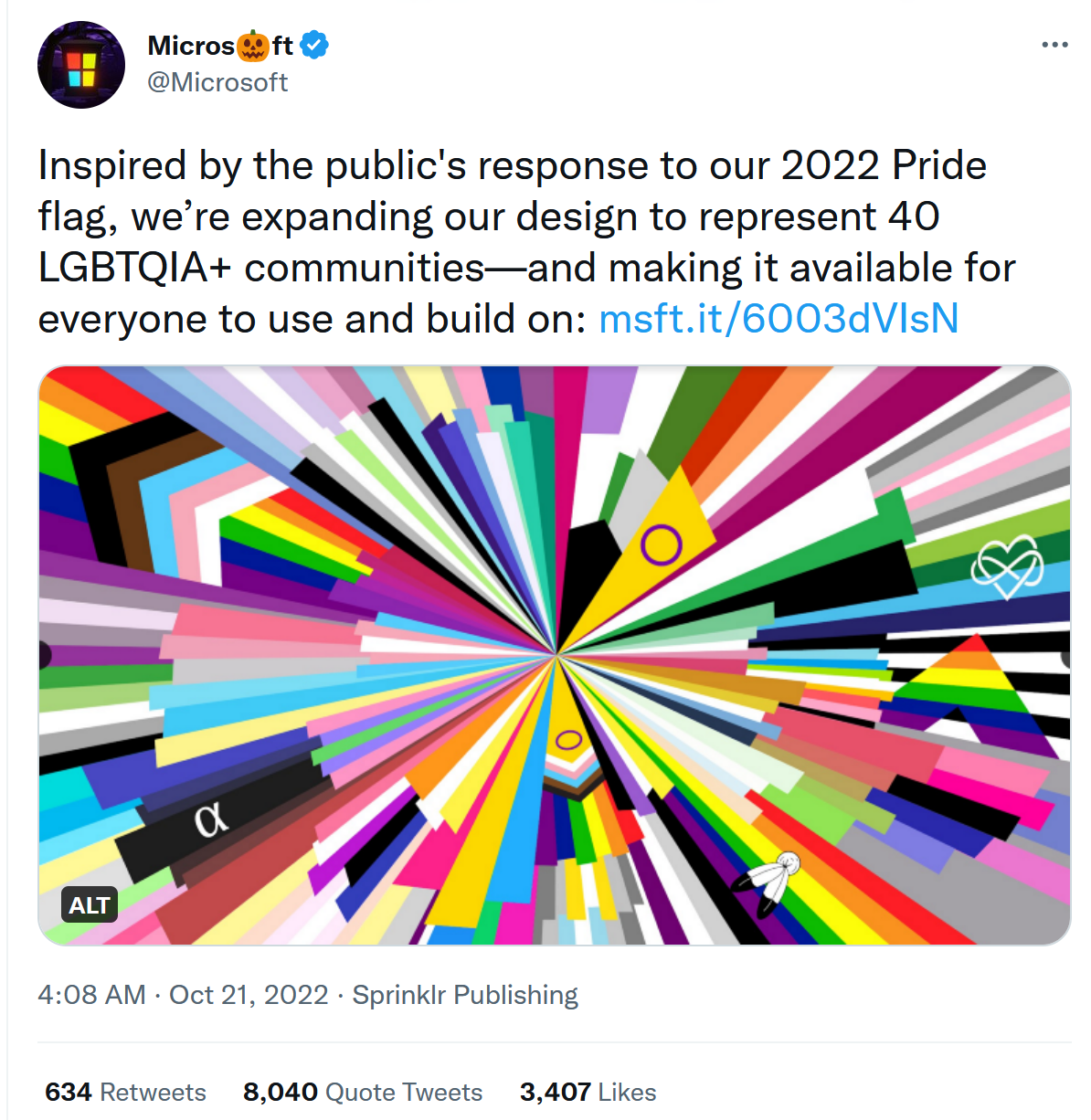 Microsoft unveils the latest Pride flag | The Spectator Australia