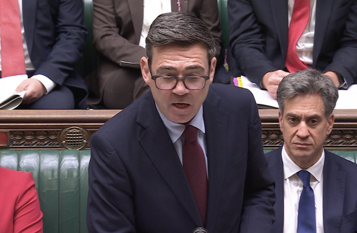 Andy Burnham resembled an extreme train enthusiast at PMQs